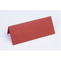 Bordkort- Metallic Rød